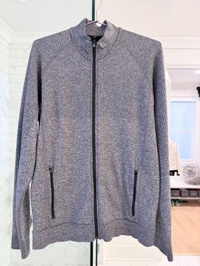 lululemon athletica Men's Gray Full-Zip Thermal Jacket